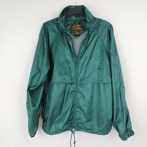 Eddie Bauer Green Metallic Windbreaker